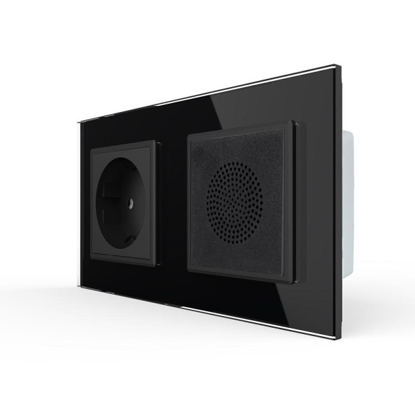 Bild von Livolo Bluetooth Lautsprecher + Steckdose Schwarz VL-C7C1EU/LY-03-12-A LIVOLO