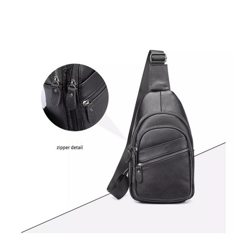 Bild von YUBRO-STUDIO Messenger Bag Herren Leder Brusttasche - Der ideale Begleiter für jeden Tag
