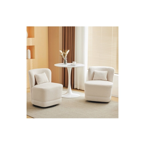 Bild von KLAM HOME Relaxsessel Ruhesessel Einzelsessel mit Lendenkissen (360° drehbar)