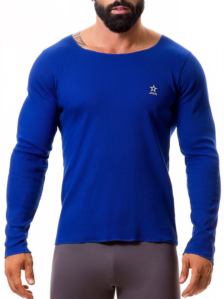 Bild von JOR Quebec: Long Shirt, blau (XL)