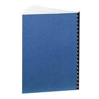 Bild von Fellowes Leather Board Cover - Bindemappe - A4 (210 x 297 mm) - Royal Blue - 250 g/m2 - 100 Stck. - für Fellowes Galaxy 500, Galaxy Wire, Pulsar+ 300, Quasar+ 500, Star 150, Star+ 150 (5371301)