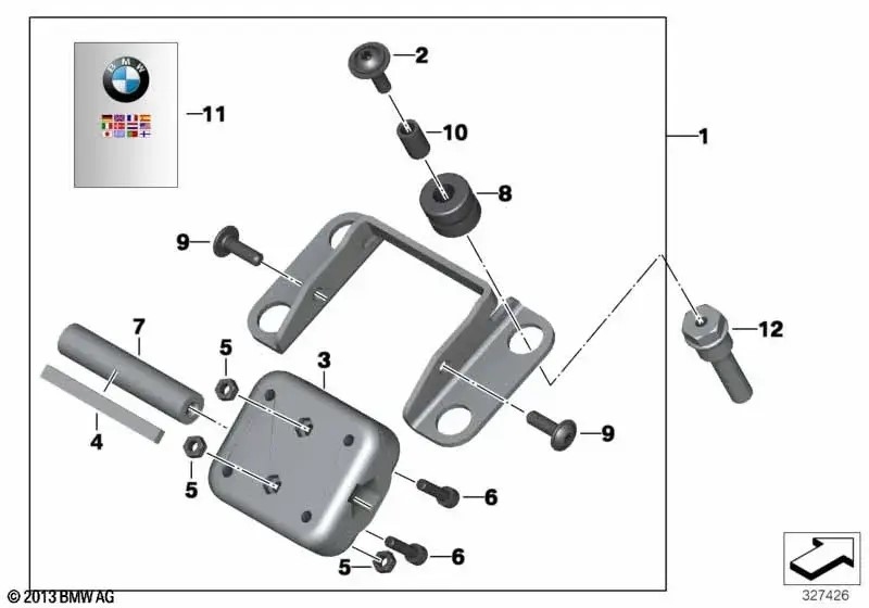 Bild von BMW Halter für BMW Motorrad Navigationssysteme