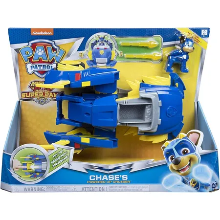 Bild von Paw Patrol, Mighty Pups Super Paws - Chases Powered Up Fahrzeug, Spielfahrzeug