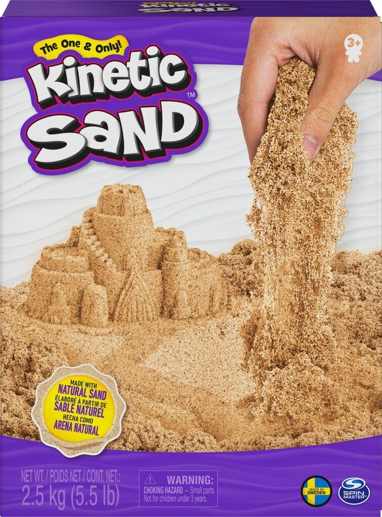 Bild von Kinetic Sand 5 kg - Original magischer kinetischer Sand aus Schweden, naturbraun, bekannt aus Kindergärten, für entspanntes, kreatives Indoor-Sandspiel, für Kinder ab 3 Jahren