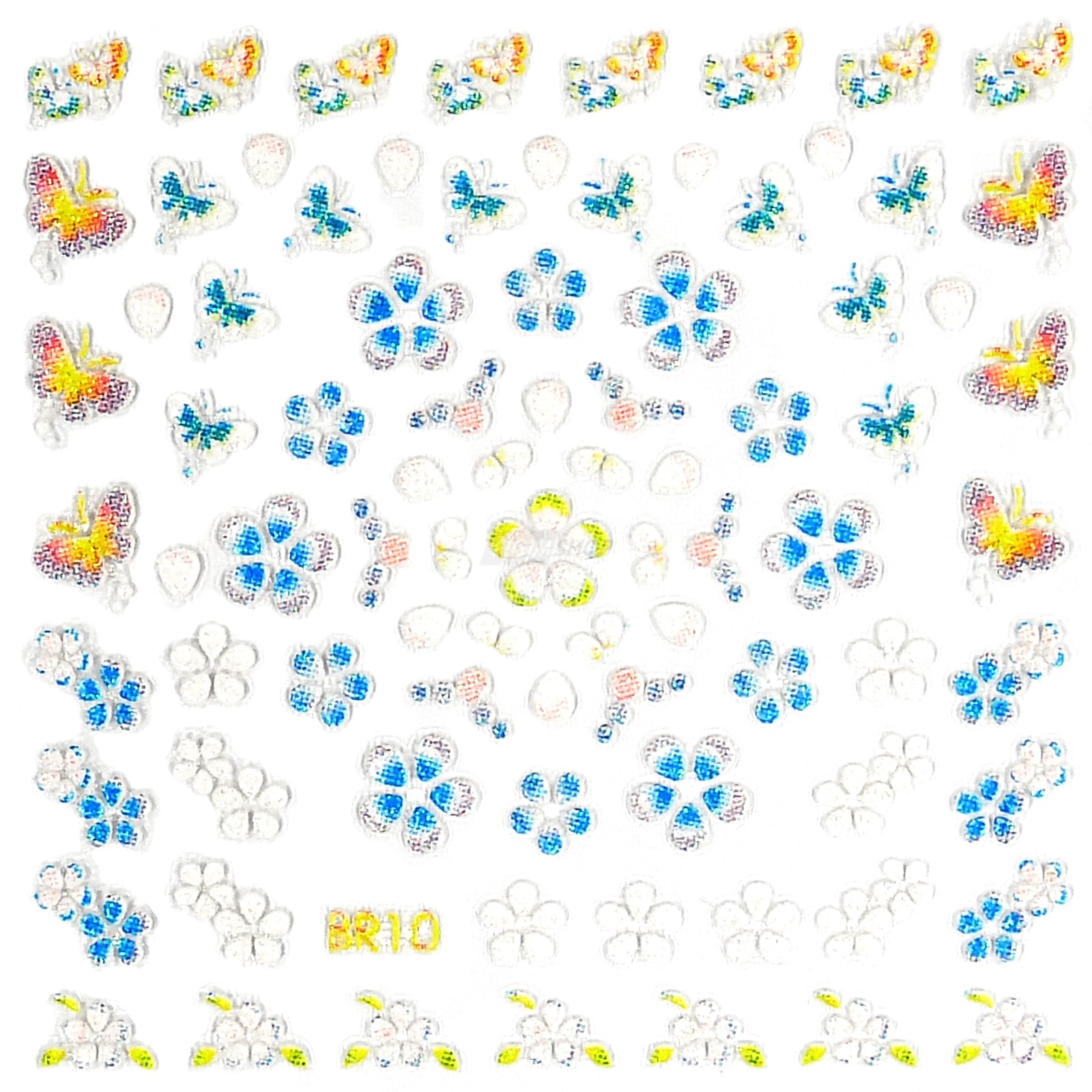 Bild von YOU Nails Nail Art Tattoo Design Nagel Aufkleber Maniküre 1 Bogen div. Sticker  - BR 10