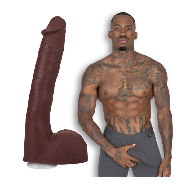 Bild von Druck - Realistic ULTRASKYN Dildo - 10 / 25 cm - Schokolade