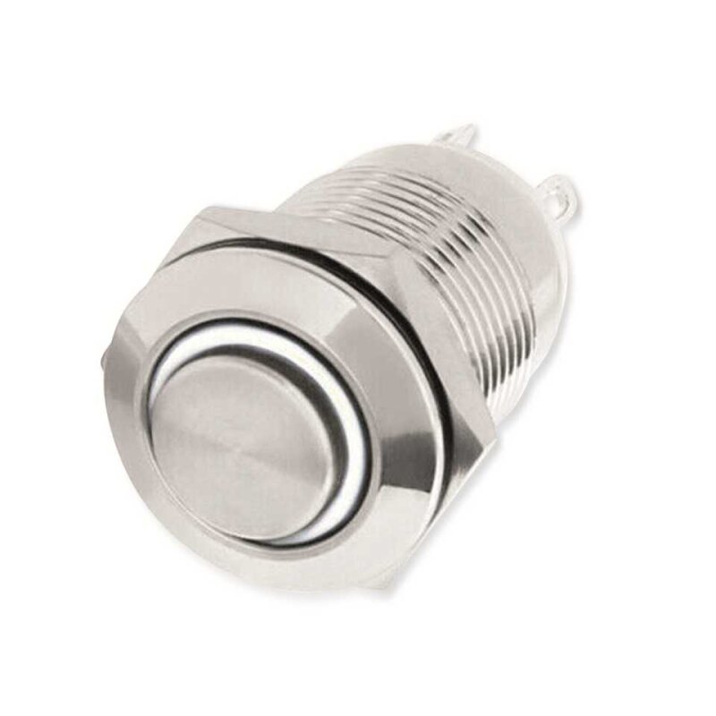 Bild von LED-Drucktaster, Ringbeleuchtung weiss 12 V, Ø12 mm, 2 A/250 V