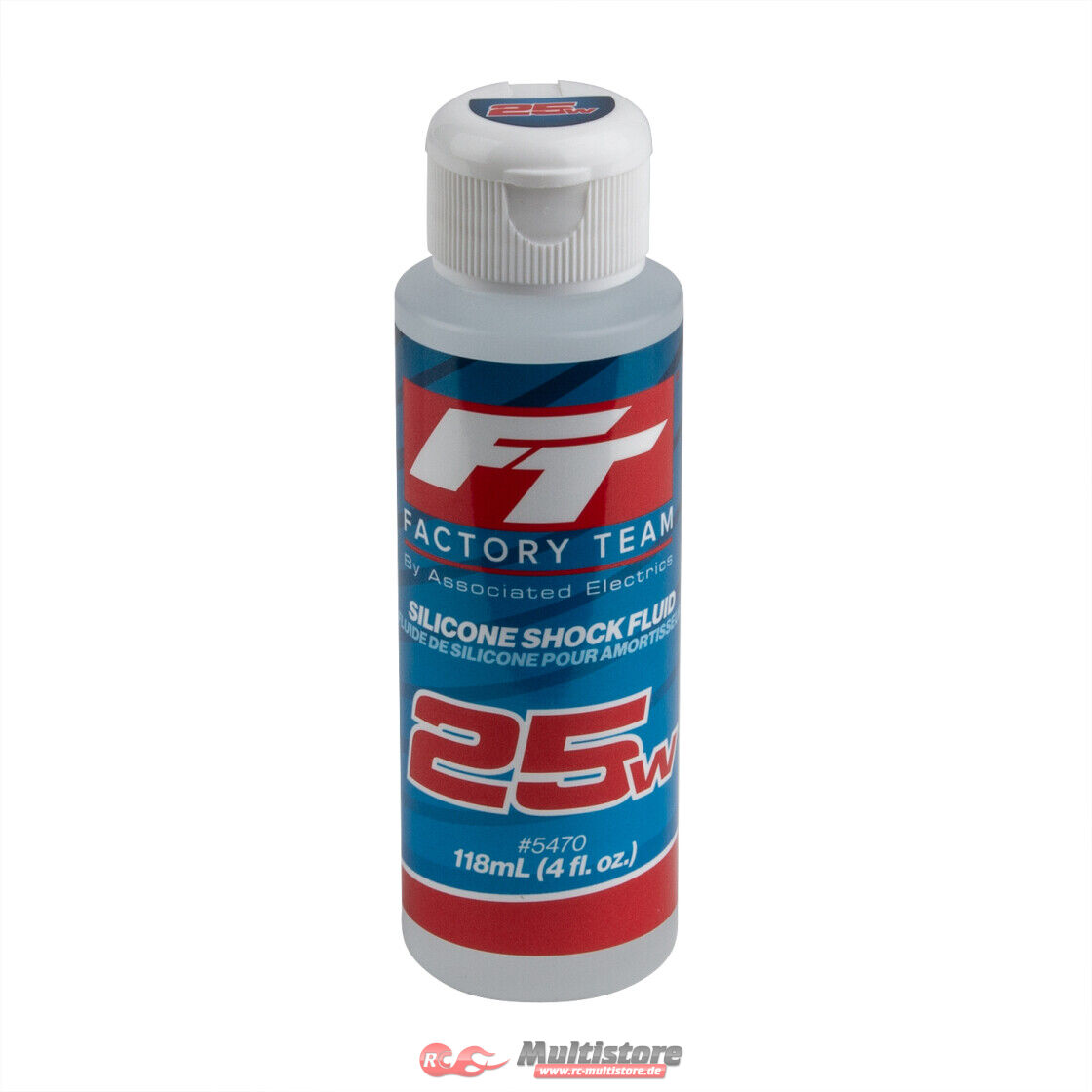 Bild von Team Associated FT Silicone Shock Fluid, 25wt (275 cSt), 118ml / AE5470