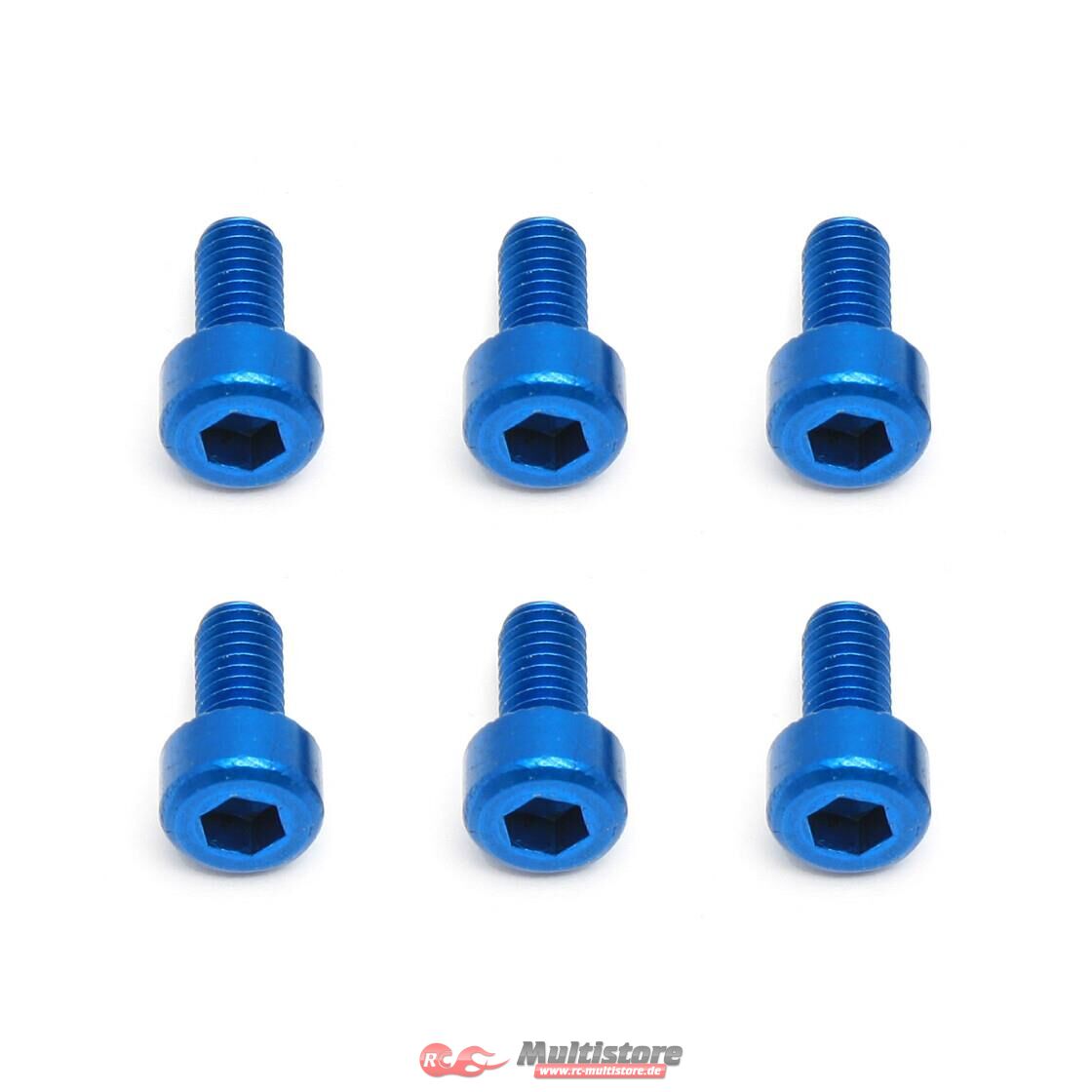 Bild von Team Associated FT Screws, Blue Aluminum 3x6 mm SHCS / AE8560
