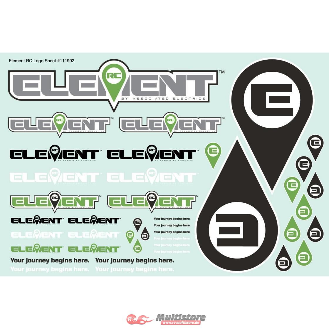 Bild von Element RC Element RC Decal Sheet / AE42133