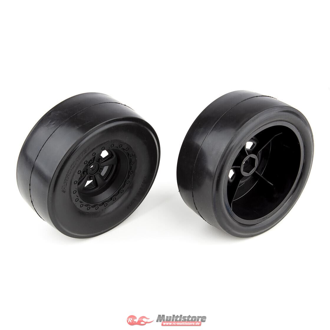 Bild von Team Associated DR10 Rear Wheels and Drag Slick Tires, mounted / AE71072