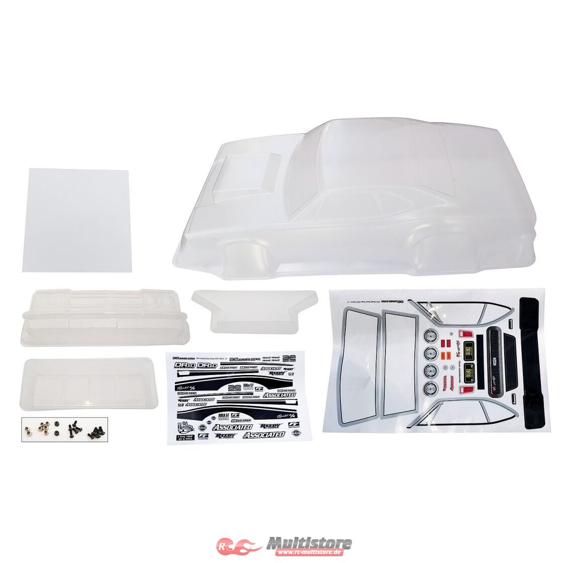 Bild von Team Associated DR10 Reakt Drag Body, clear / AE71082