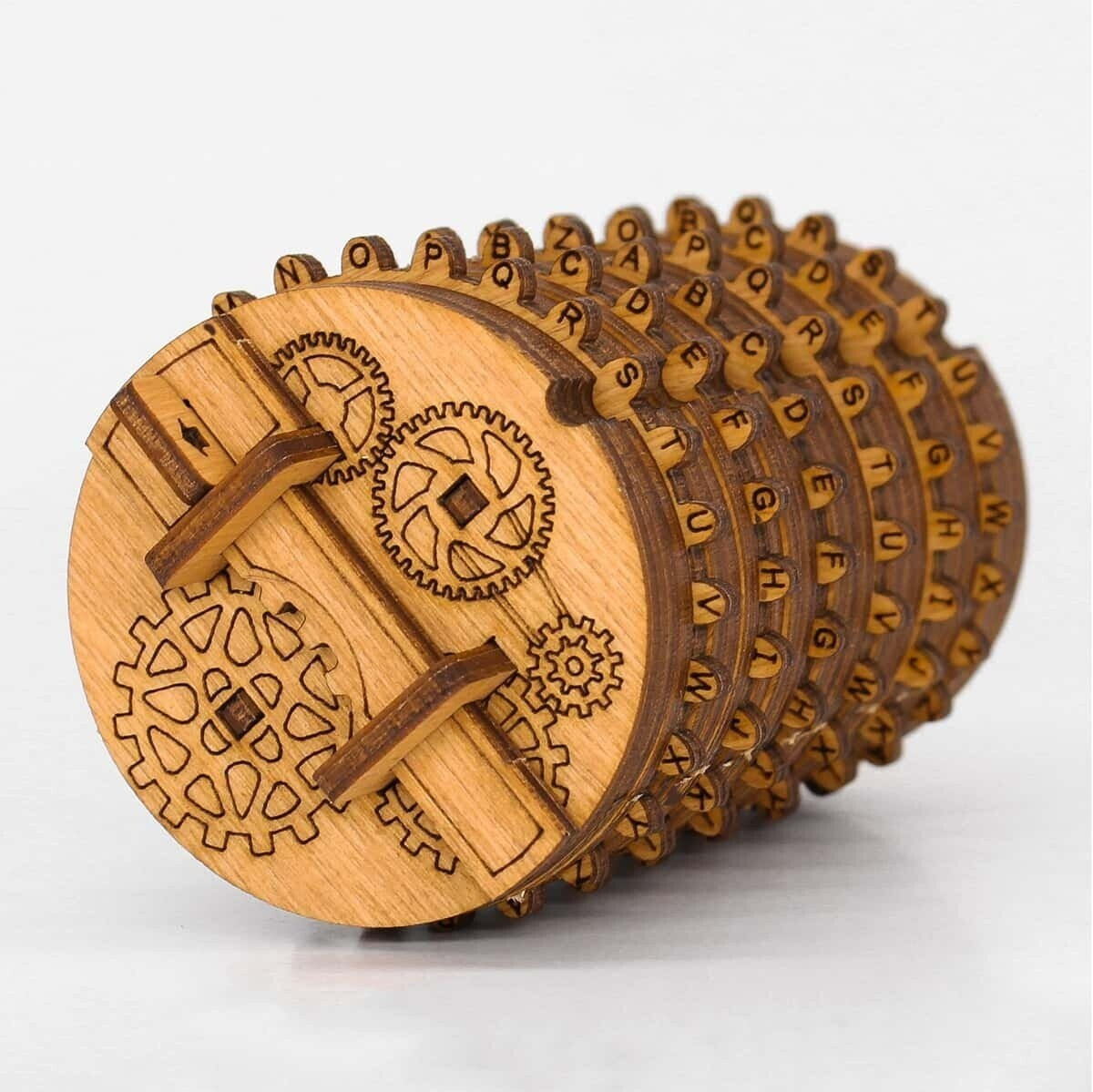 Bild von iDventure Spiel Kryptos - Cryptex Bausatz aus Holz, tolle Geschenkverpackung, Knobelspiel, Holzspiel