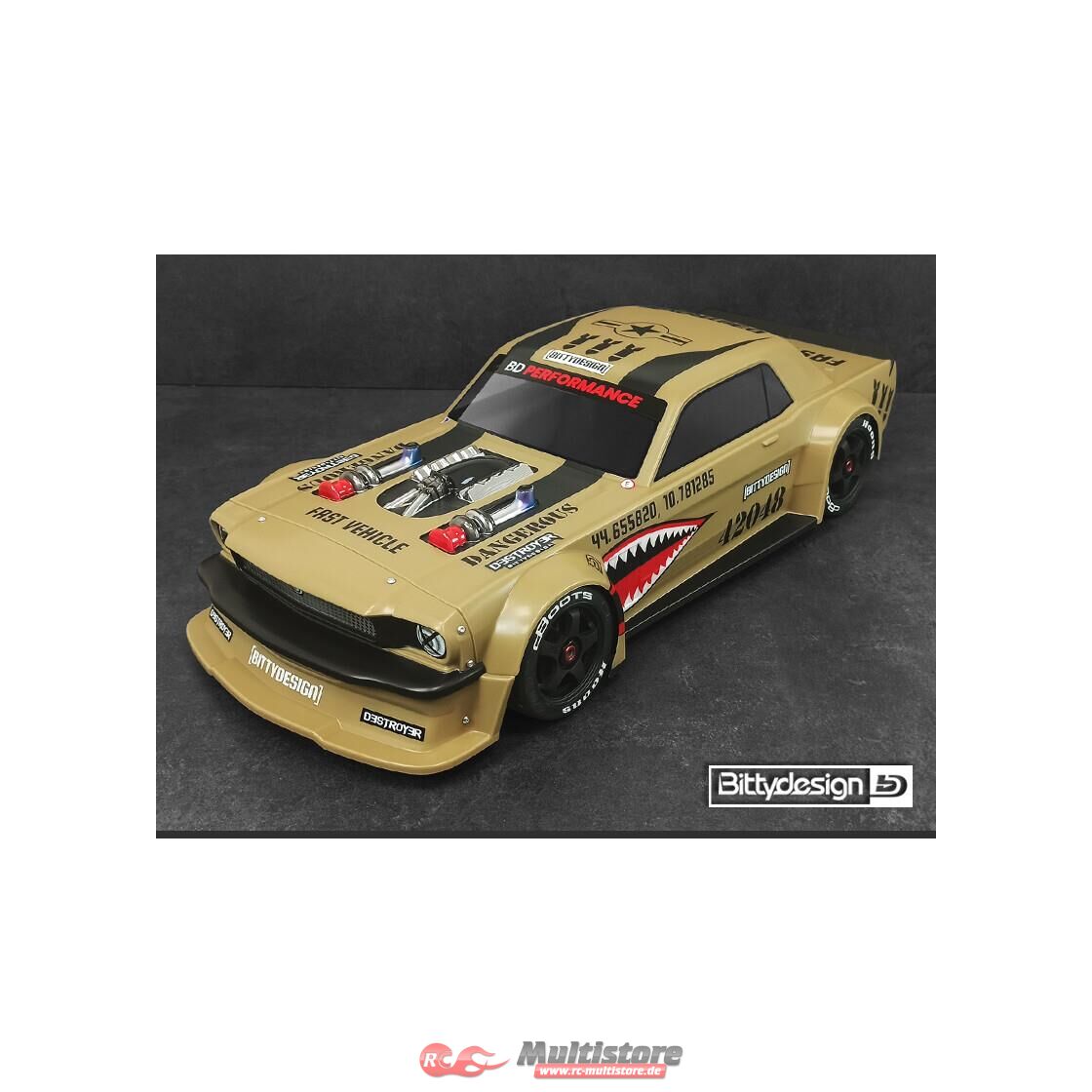 Bild von Bittydesign Destroyer Clear Body Shell for ARRMA Infraction | Limitless 1/7 RTR / BDMC7-DSTY