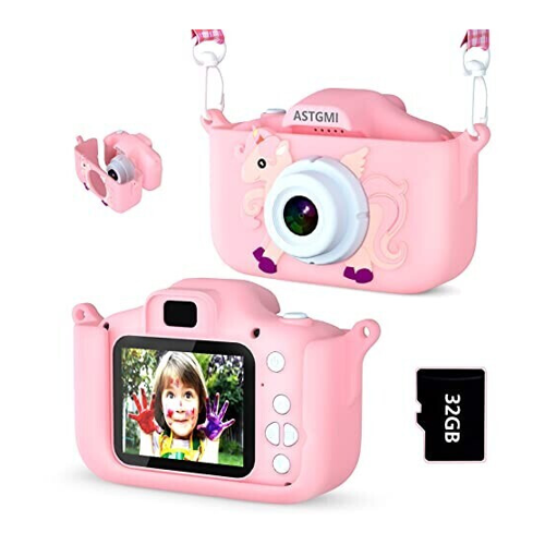 Bild von ASTGMI Einhorn Kinderkamera rosa – Ein buntes Abenteuer für kleine Fotografen
