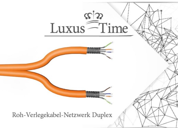 Bild von CAT7 LAN Kabel Ethernet Duplex Kabel 10m/50m/100m STP 2X4X2XAWG23 PIMF/FRNC - Länge in Metern: 10m