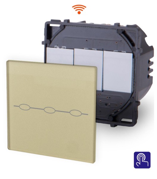 Bild von WLAN Rollladenschalter Modul Touch Gold LUXUS-TIME