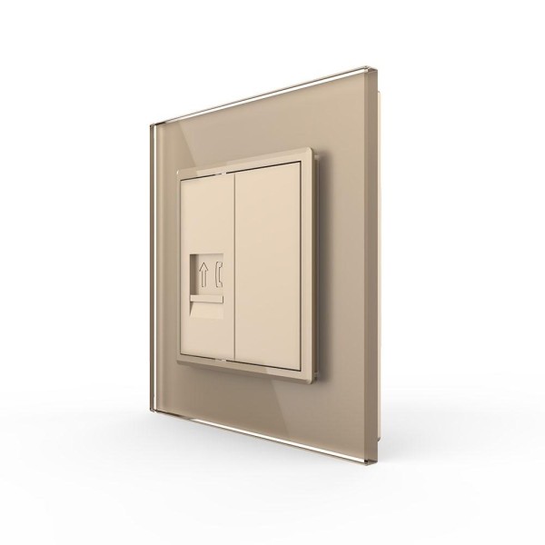 Bild von Telefondose RJ11 VL-C7-1T/SR-13 Gold LIVOLO