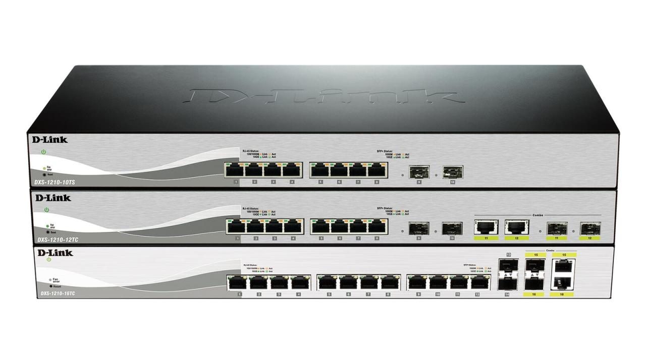 Bild von D-Link 16-PORT SMART MANAGED (16 Ports), Netzwerk Switch, Schwarz