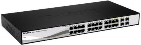 Bild von D-Link Smart+ DGS-1210-26 - Switch - Smart - 24 x 10/100/1000 + 2 x Gigabit SFP - Desktop, an Rack montierbar (DGS-1210-26)