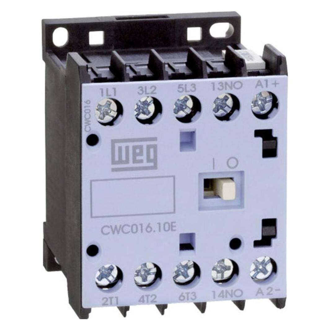 Bild von Weg CWC012-10-30D24 Schütz  3 Schließer 5.5 kW 230 V/AC 12 A mit Hilfskontakt, Relais