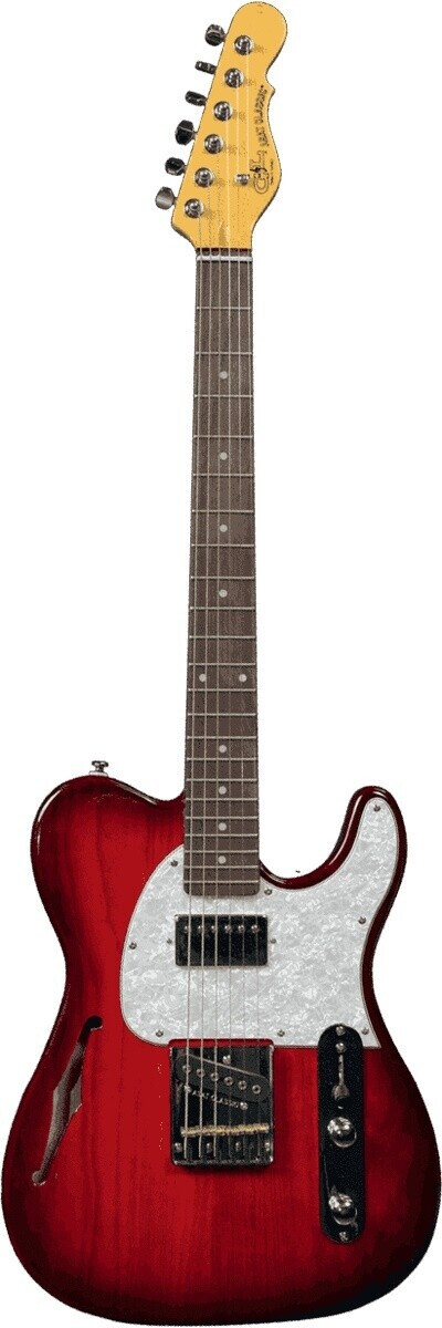 Bild von G&L Tribute Semi Hollow E-Gitarre GGL TASCBSH-RDB-R