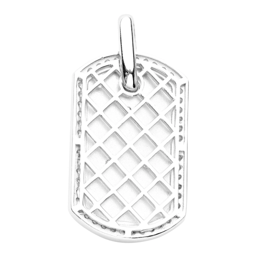 Bild von Premium Bling - 925 Sterling Silber Freimaurer Dog Tag