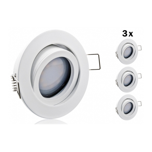 Bild von 3er LED Einbaustrahler Set - Effiziente und moderne Beleuchtung