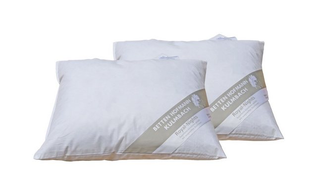 Bild von Betten Hofmann Kopfkissen 2 Stück Betten Hofmann Federkissen Kleinkissen Kuschelkissen Sofakisse, Kopfkissen, Rückenschläfer, Seitenschläfer