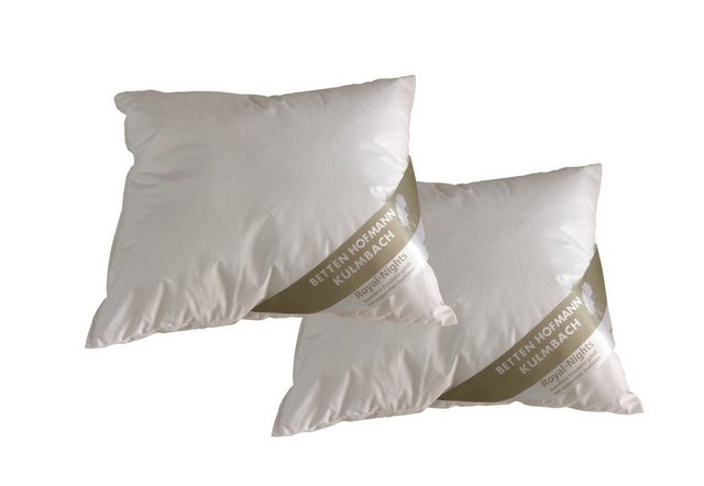 Bild von Betten Hofmann Kopfkissen 2 Stück Hofmanns Basic Allergiker Kopfkissen Nackenkissen 35x40 waschb, Bezug: 100% Baumwolle, Kopfkissen, Rückenschläfer, Seitenschläfer
