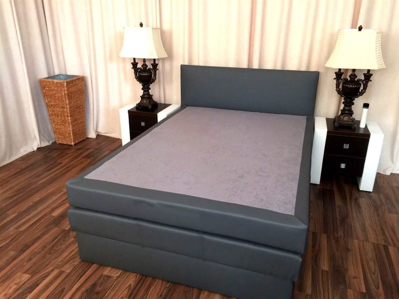 Bild von Boxspringbett Schlafzimmerbett SALERNA 120x200 cm inkl.Bettkasten