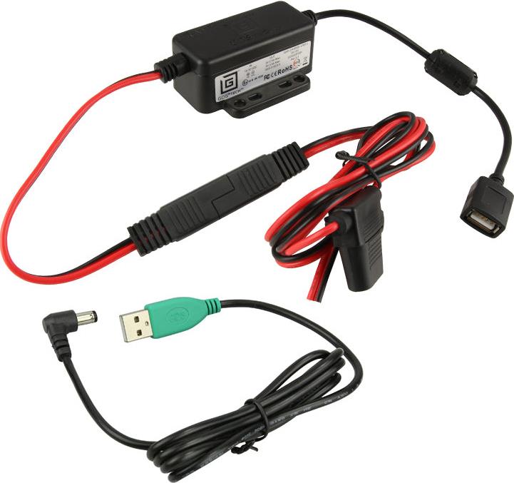 Bild von RAM Mounts GDS Strom-Modul - offene Enden, USB Typ-A Anschluss, 10/30V DC Eingangsspannung, inkl. Verbindungskabel (RAM-GDS-CHARGE-M55-V7B1U)