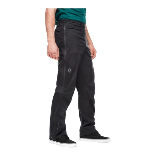 Bild von Black Diamond M StormLine Stretch Full Zip Rain Pants BD.dry Herren Wanderhose (Schwarz S ) Kletterhosen