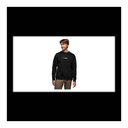 Bild von Black Diamond Heritage Wordmark Crew Langarmshirt Schwarz