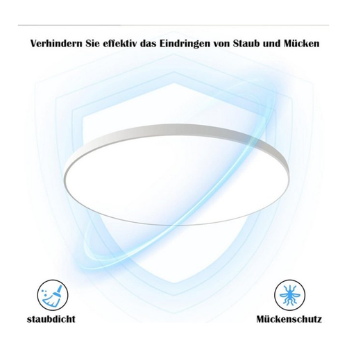 Bild von Nettlife LED Panel Schwarz Dimmbar 30W IP44 Rund 28 x 2,5 cm