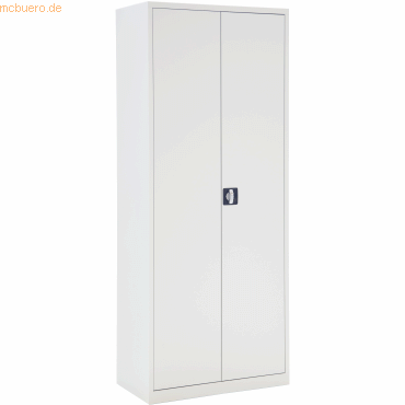 Bild von Bisley Light Aktenschrank Flügeltürenschrank Eco montiert 4 Böden 5 OH HxBxT 195x80x42cm lichtg.