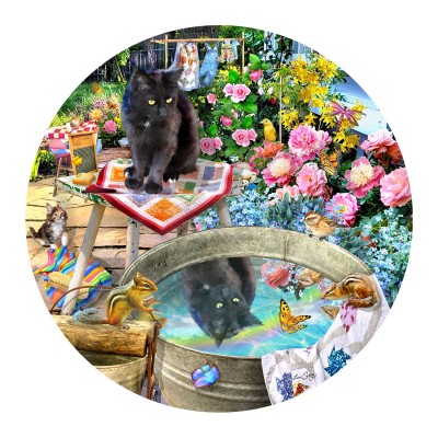 Bild von SunsOut Kitty Reflections 500 Teile Puzzle Sunsout-35256