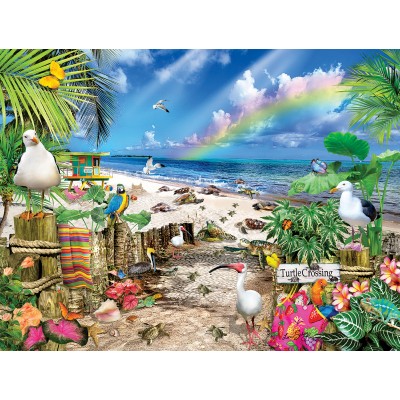 Bild von SunsOut XXL Teile - Achtung, Schildkröten 500 Teile Puzzle Sunsout-35274