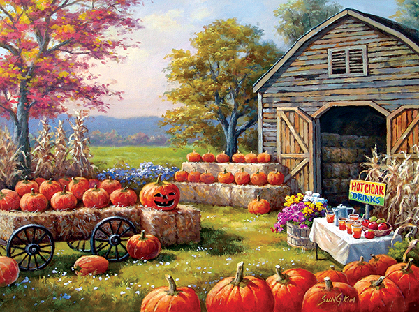 Bild von SunsOut Pumpkins for Sale 1000 Teile Puzzle Sunsout-36668