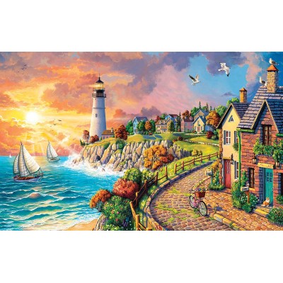 Bild von SunsOut Image World - Lighthouse by the Sea 550 Teile Puzzle Sunsout-42952