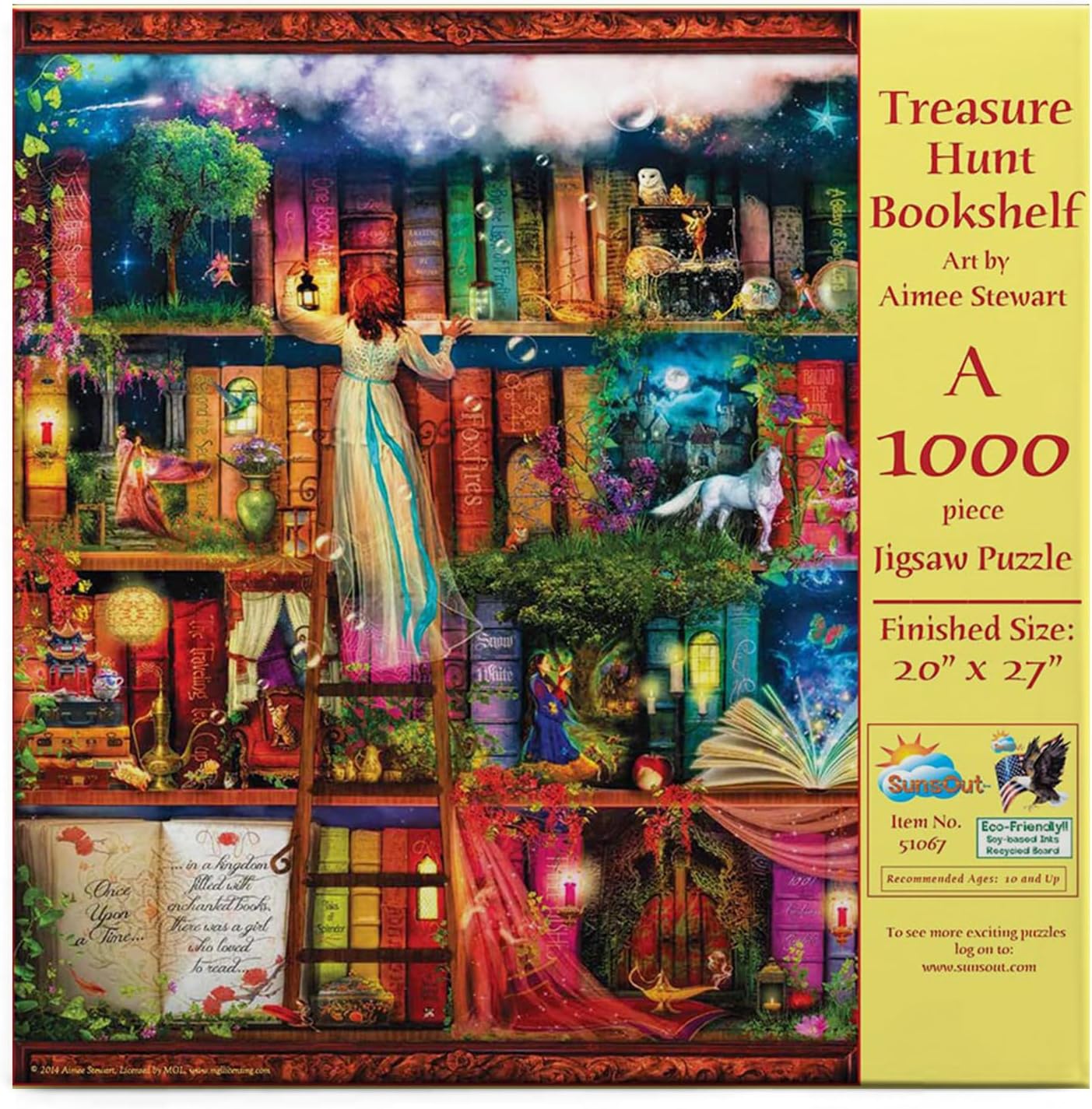 Bild von SunsOut Aimee Stewart - Treasure Hunt Bookshelf 1000 Teile Puzzle Sunsout-51067