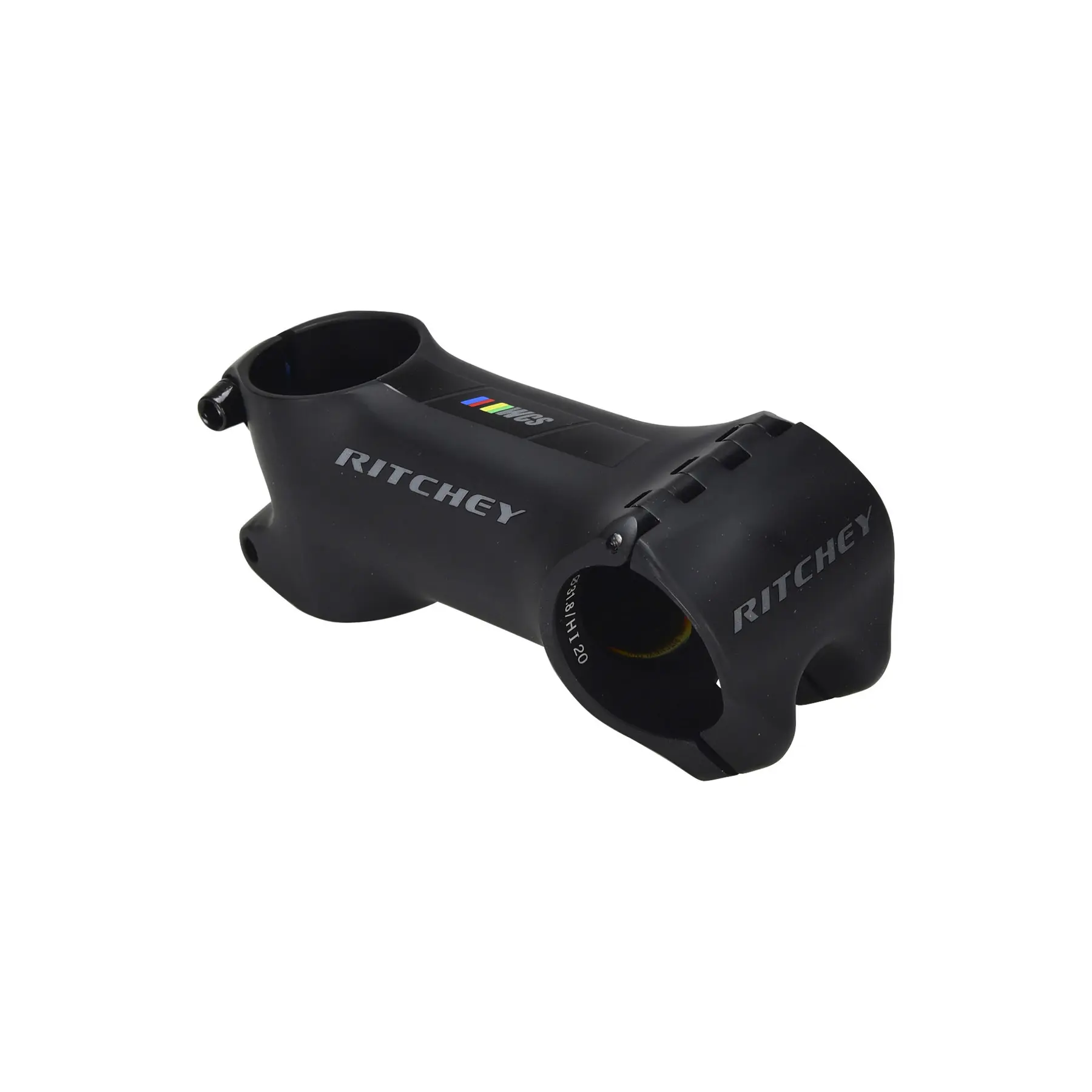 Bild von Ritchey WCS Chicane B2 Vorbau 31,8 mm, 130 mm Länge, -10° Winkel, aerodynamisches Design, 2014 Aluminium, inklusive Ahead-Kappe, Farbe Blatte Black