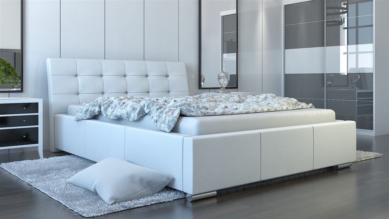 Bild von Polsterbett Bett Doppelbett PINO Deluxe 160x200cm inkl.Bettkasten