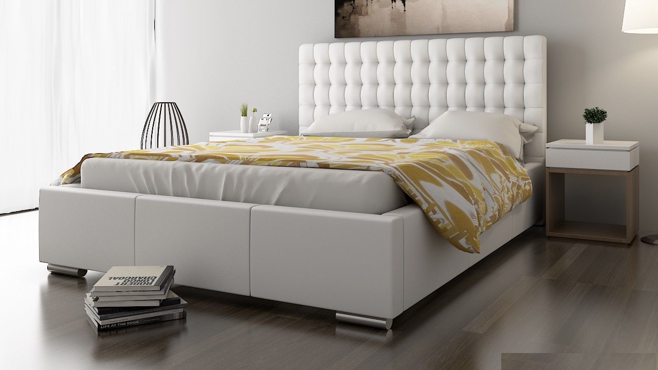 Bild von Polsterbett Bett Doppelbett DAMASO XL 160x200cm inkl.Bettkasten
