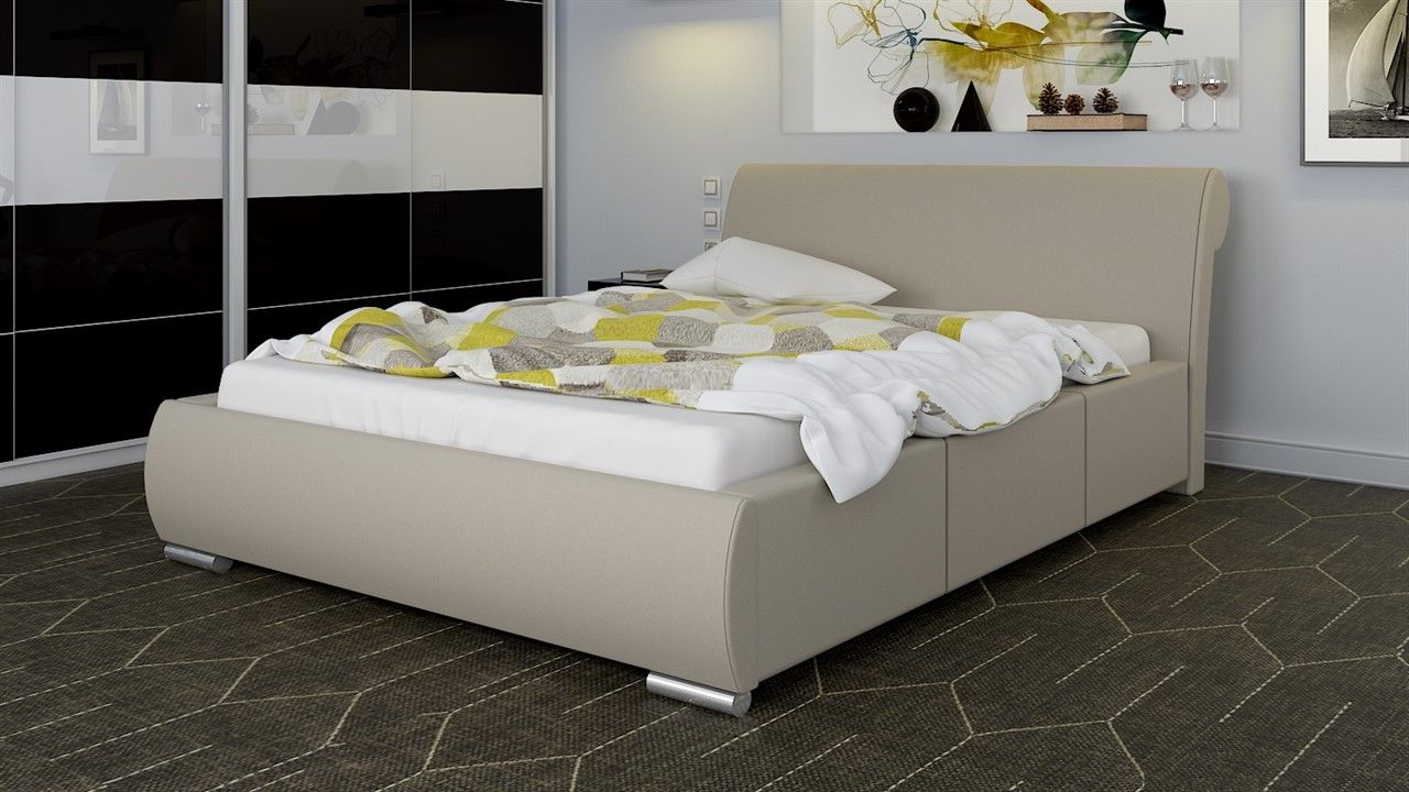 Bild von Polsterbett Bett Doppelbett BALDO 140x200cm inkl.Bettkasten