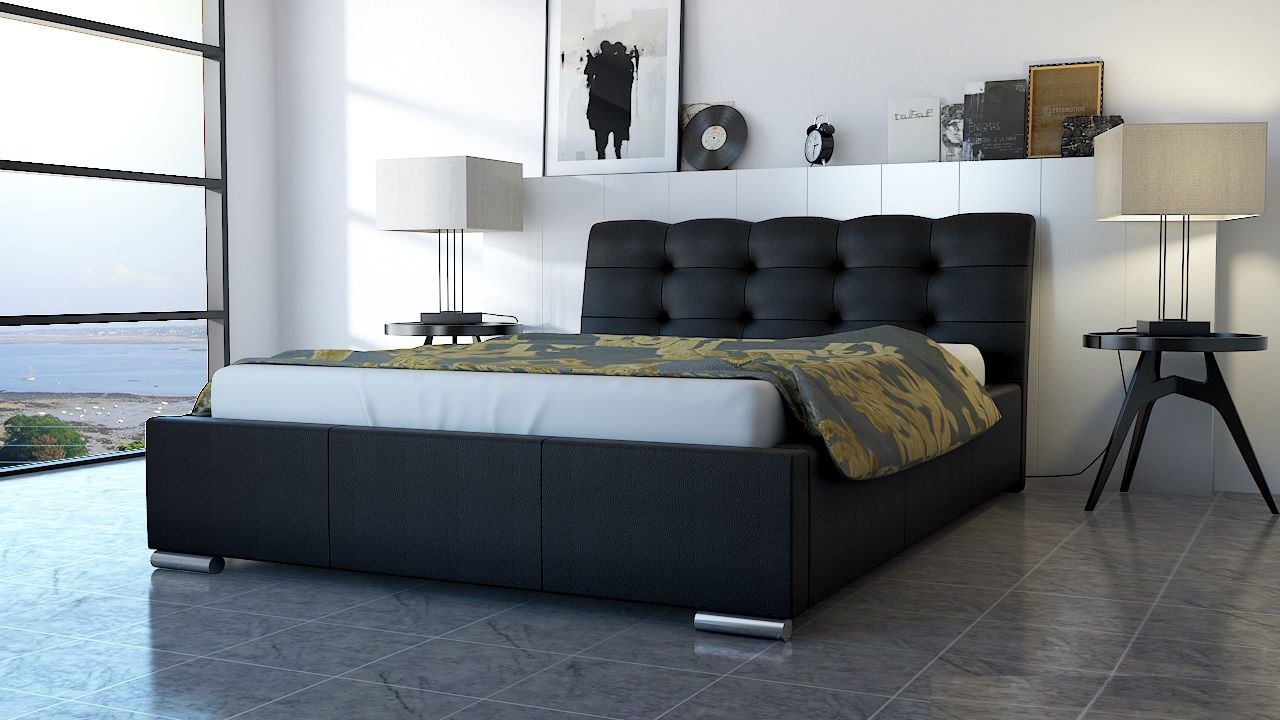 Bild von Polsterbett Bett Doppelbett ERICO 140x200cm inkl.Bettkasten