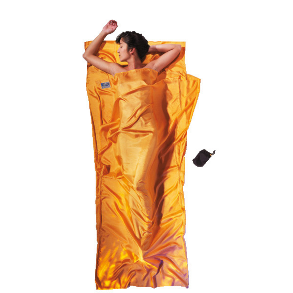 Bild von Cocoon Leicht-Reiseschlafsack, Rechteck, 220 x 90 cm, 100 % SEIDE, sunset (ST71)