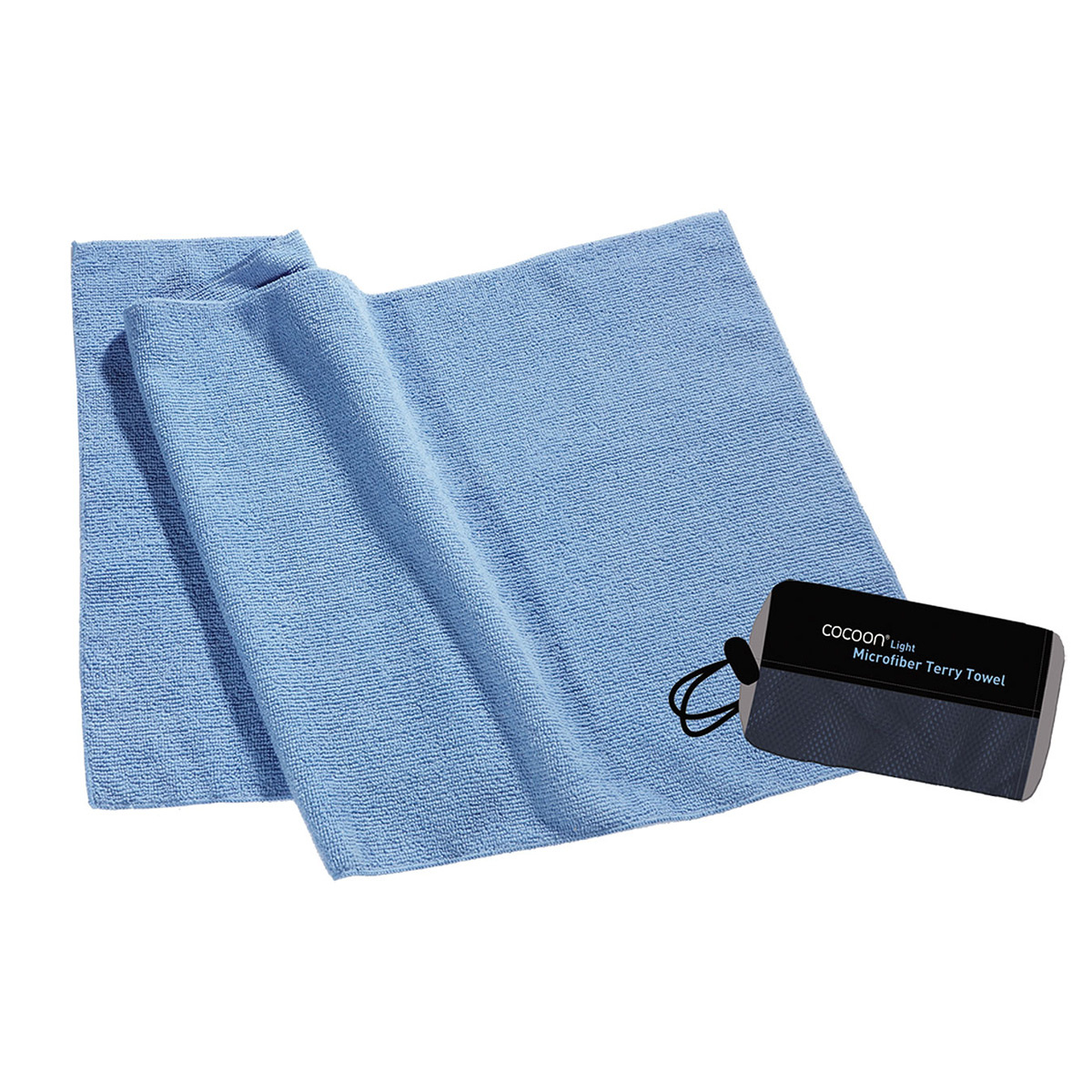 Bild von Cocoon, Reisehandtuch, Microfiber Terry Towel Light Large, Blau, (60 x 120 cm)