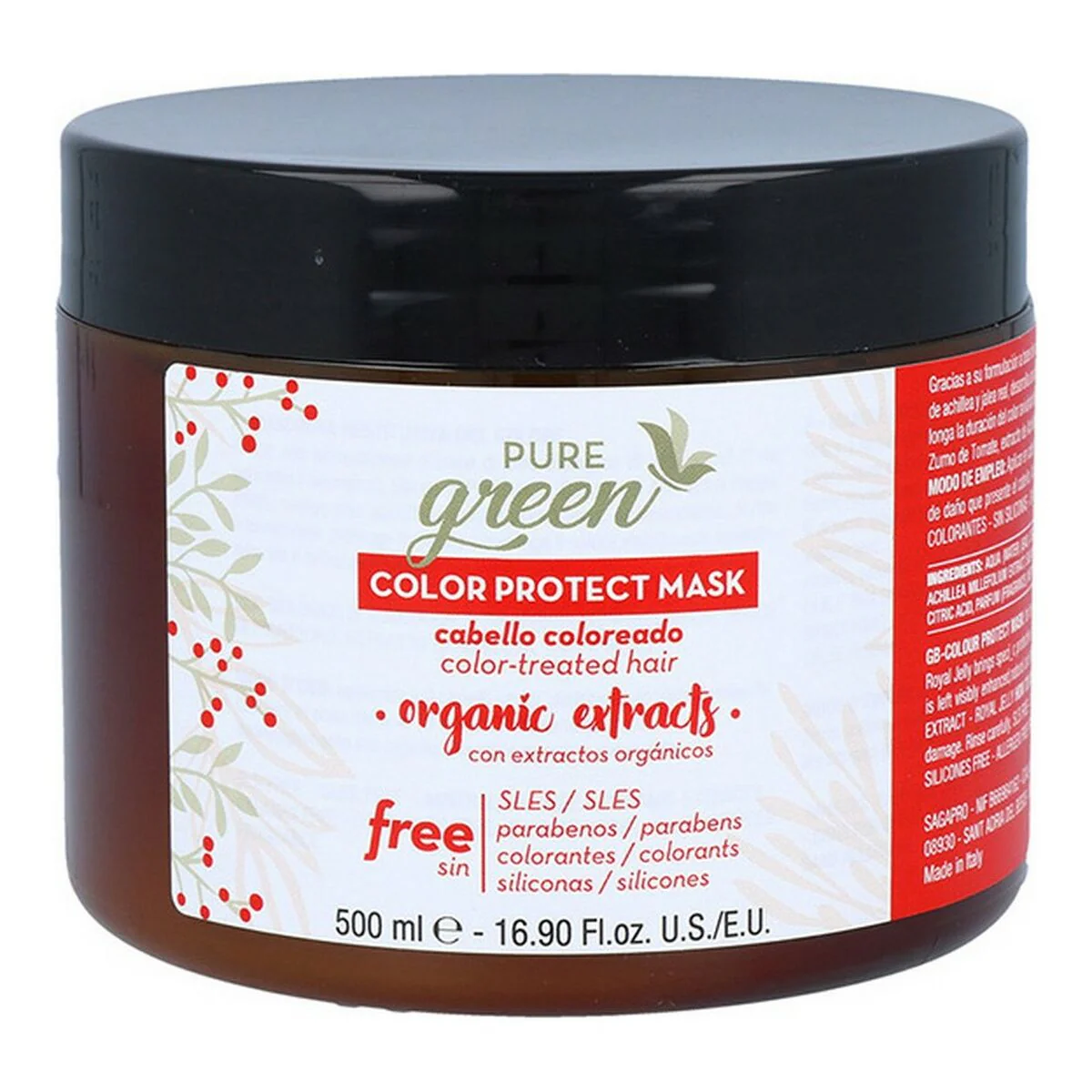 Bild von Haarmaske Color Protect Pure Green Green Color (500 ml)