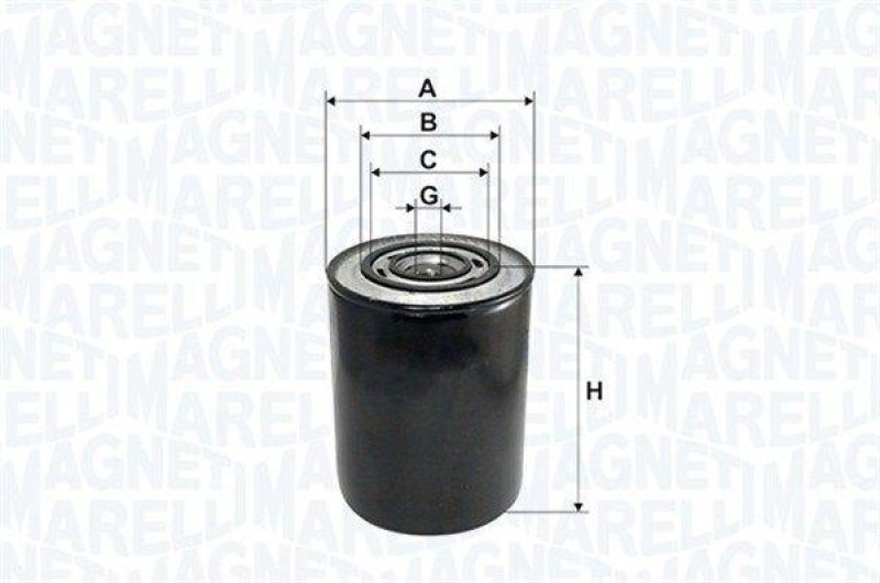 Bild von MAGNETI MARELLI 153071760101 Ölfilter Motorölfilter, Filter für Öl 3/4"-16 Anschraubfilter FIAT: Ducato II Platform/Chassis, Ducato I Platform/Chassis